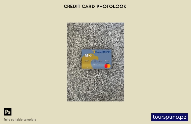listo para imprimir plantilla frontal de Nauru Eagle Bank Inc mastercard photolo